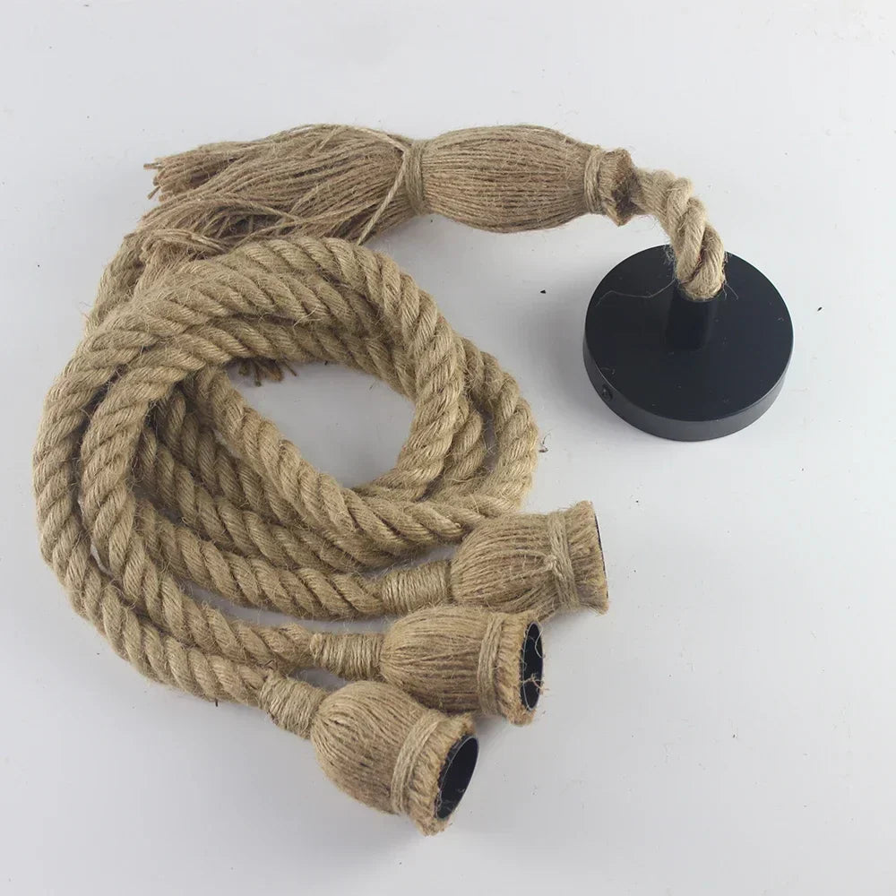 Junips | Vintage Hemp Rope Pendant Light