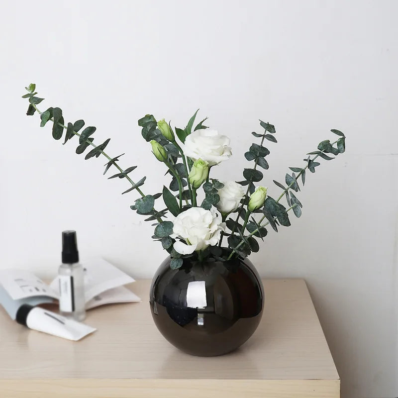 Junips | Stainless Steel Vase in Nordic Style Desktop Flower Pot BeFlower Pots Gold Black Rose Gold Classic Home Decoration