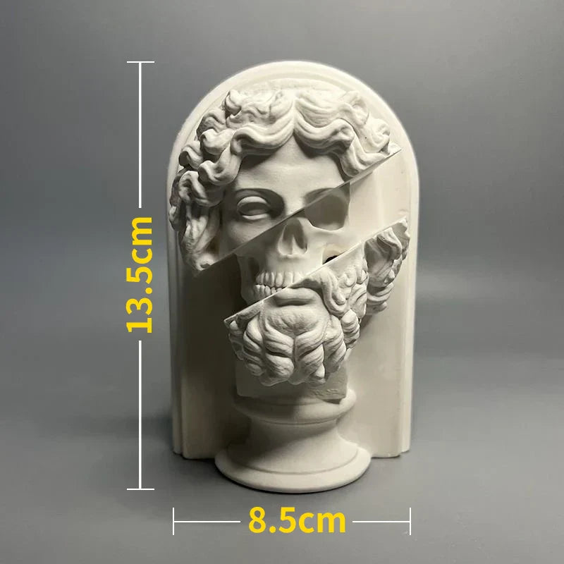 Junips | Nordic INS Style Character Plaster Statue DIY Painted Sketch Photography Props Table Decorations Home Art Plaster Decoration