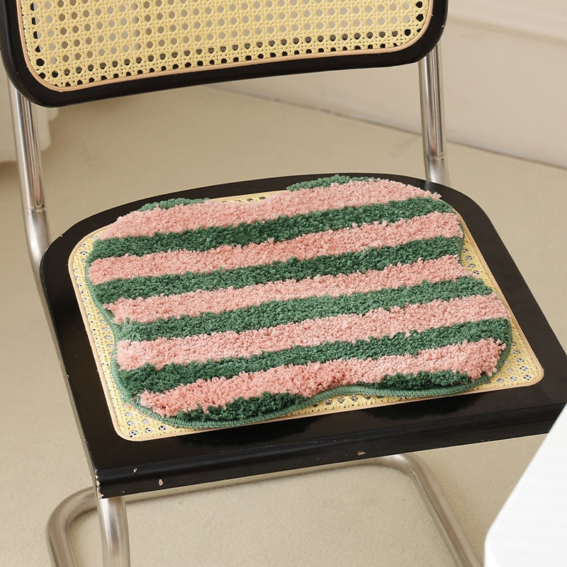 Junips | Quilted striped chair cushion