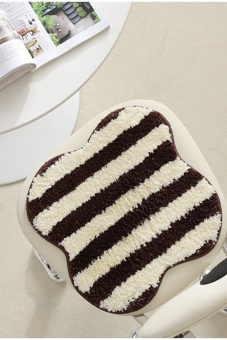 Junips | Quilted striped chair cushion