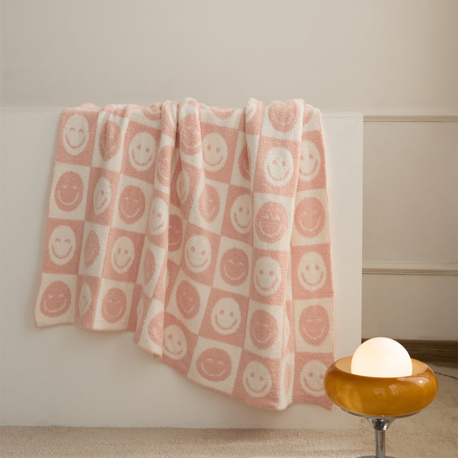 Junips | Smiley Checked Blanket