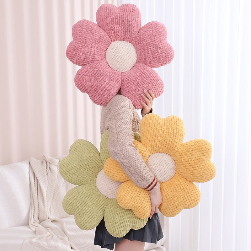 Junips | Fluffy Clover Flowers Pillow