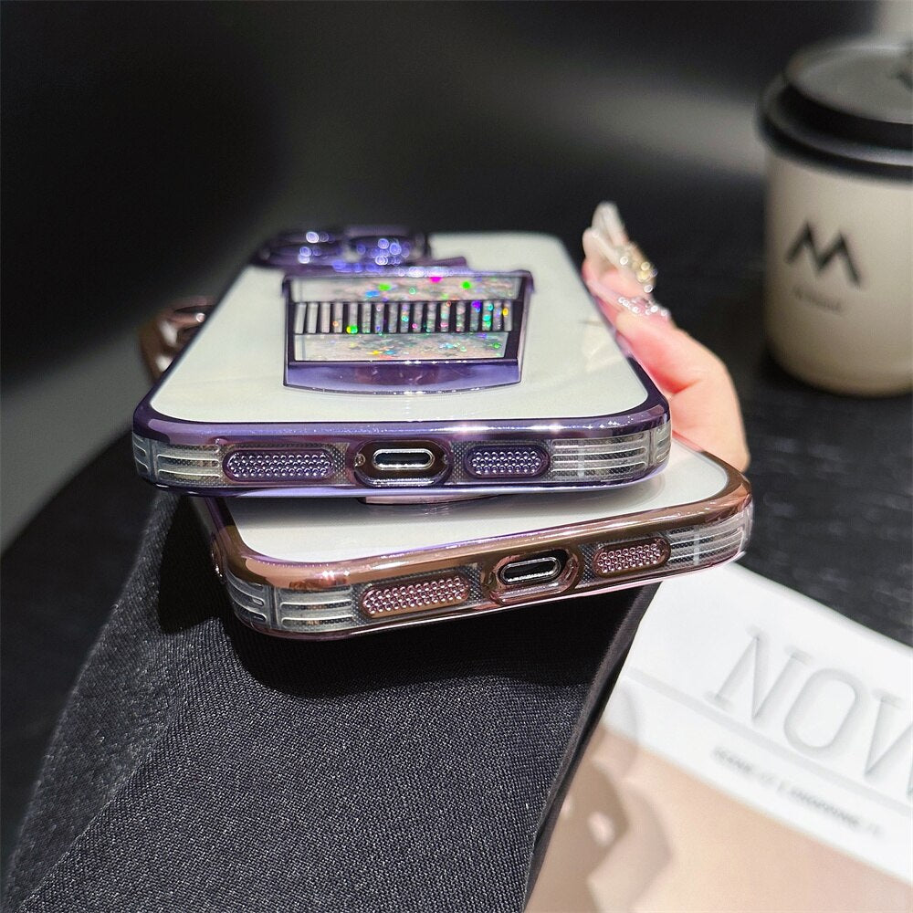Junips | Glitter Star Drink Cup iPhone Case