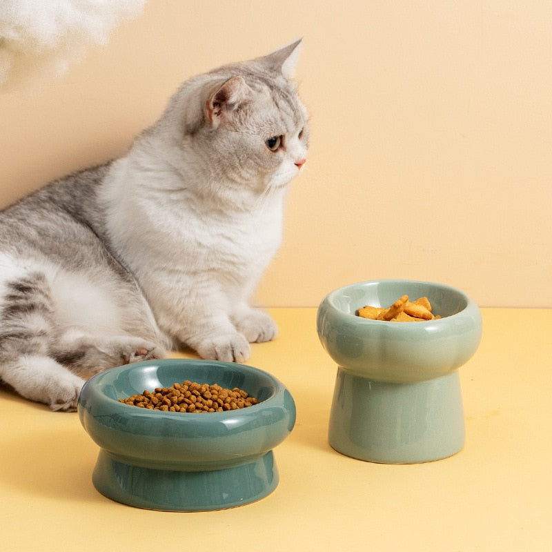 Junips | Luna Ceramic Elevated Cat Bowls