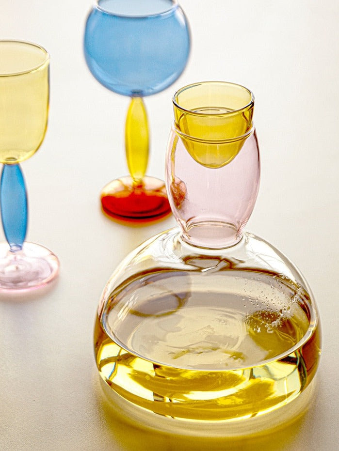 Junips | Borosilicate 3-Color Glassware - Wine Glass