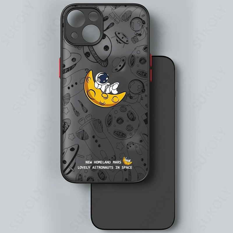 Junips | Space Road Relax Astronaut iPhone Case