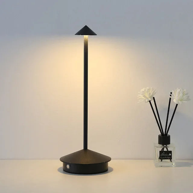 Junips | Rechargeable Table Lamp Creative Dining Room Touch Led Hotel Bar Coffee Pina Pro Table Lamp Decorative Desk Lamp