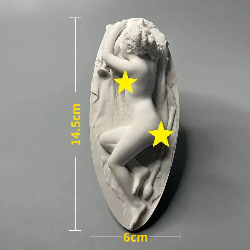 Junips | Nordic INS Style Character Plaster Statue DIY Painted Sketch Photography Props Table Decorations Home Art Plaster Decoration