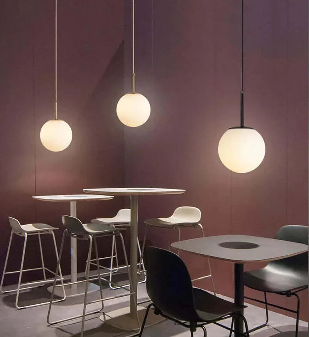 Junips | Mid-Century Modern Glass Ball Pendant Light