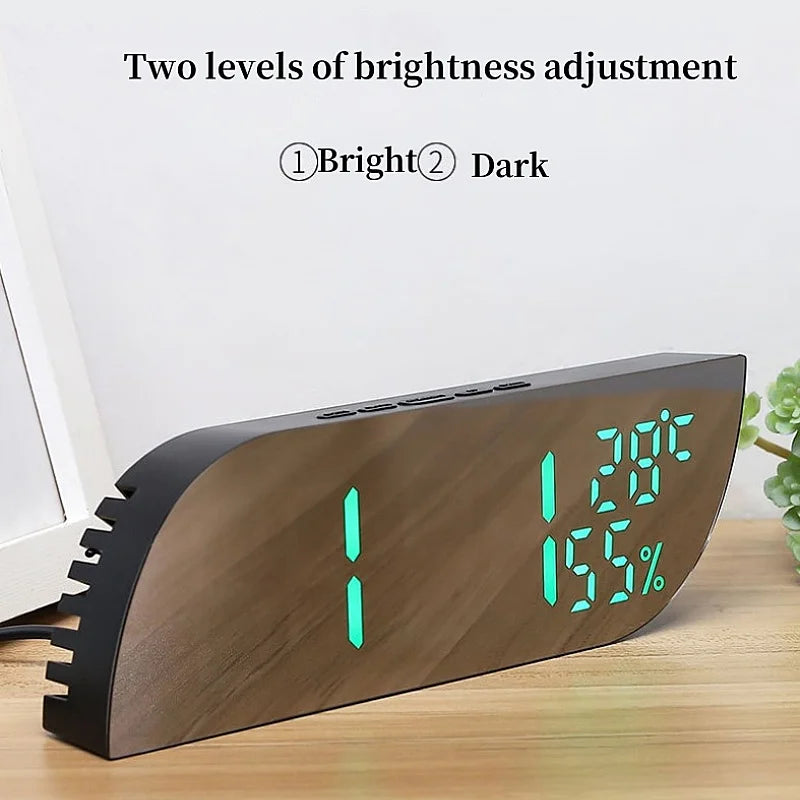 Junips | LED Digital Alarm Clock with Dual Display & Unlimited Snooze
