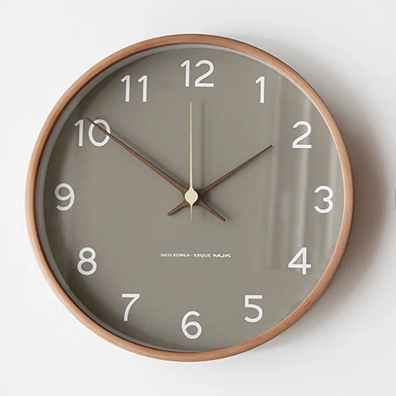 Junips | TranscendTime | Wall clock made of wood and glass