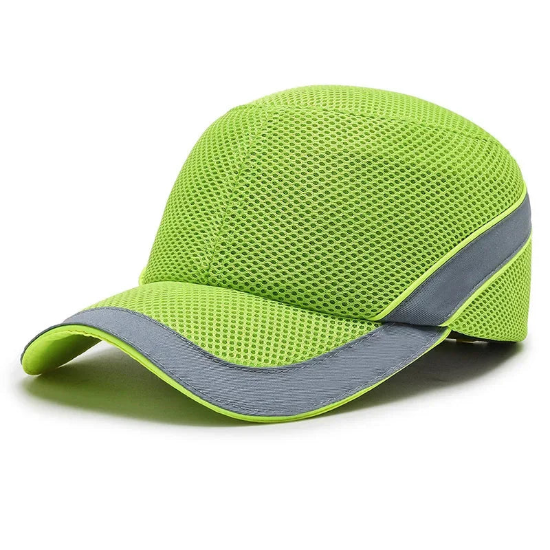 Junips | Red Safety Bump Cap - Helmet with hard ABS inner core for head protection at home, work, and factory