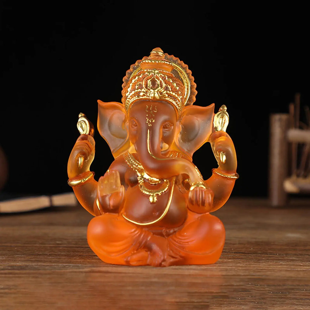 Junips | Rare colored semi-transparent Ganesh statues for luck in your home