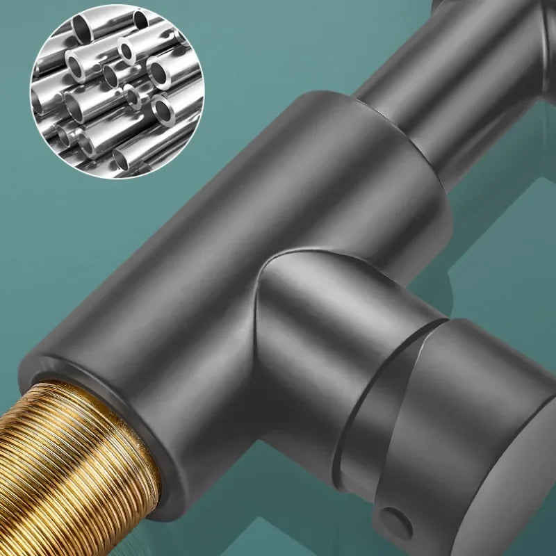 Junips | Spray water protected mechanical universal swivel arm faucet