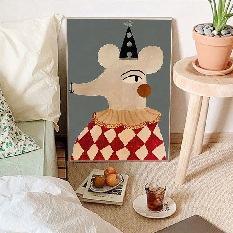 Junips | Vintage Cartoon Canvas Art