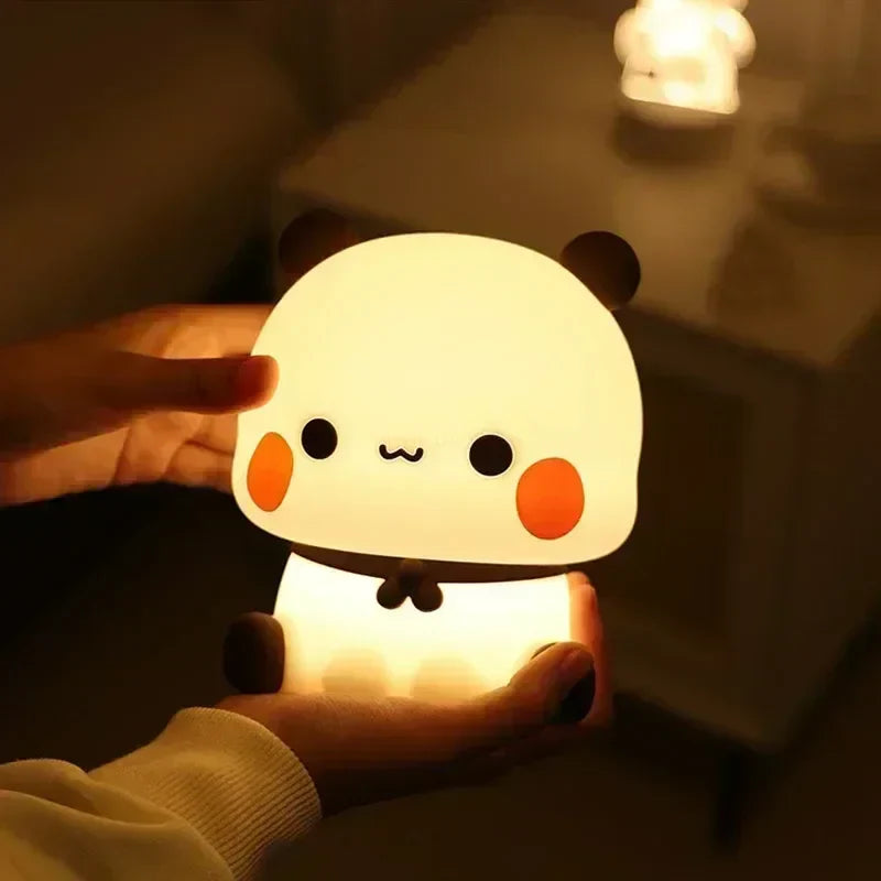 Junips | LED Night Light Bear Panda Bubu and Dudu Lamp Cute Cartoon Night Lights Toy Gifts Animal Peripheral Bedroom Decorative Living Room