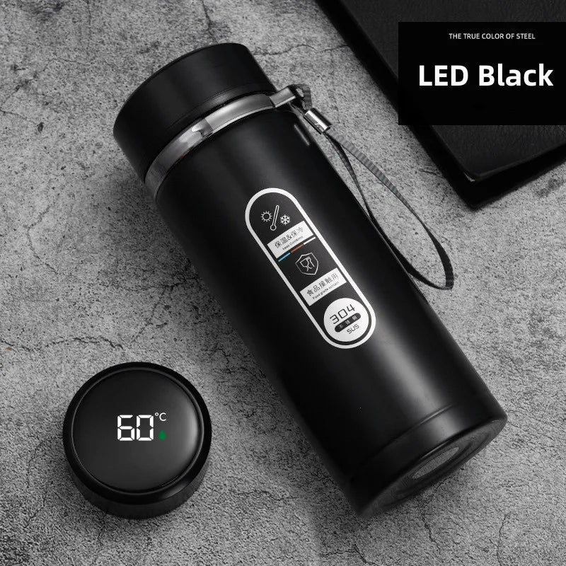 Junips | 800ml-1L Stainless Steel Thermos – Portable Vacuum Flask with LED Temperature Display