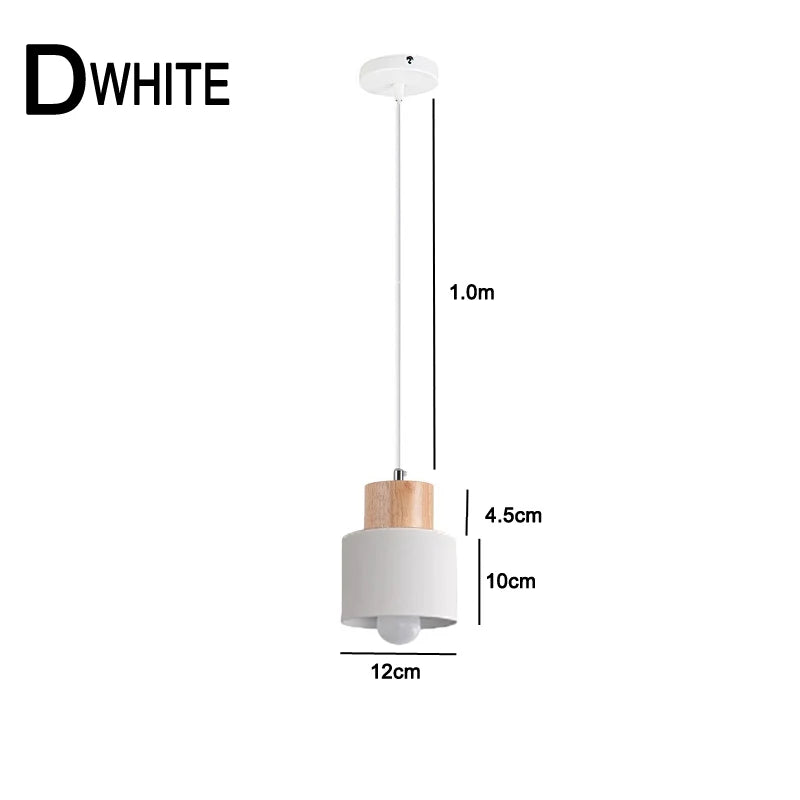 Junips | Nordic LED Pendant Lights Made of Metal and Wood - Modern Hanging Lamps for Dining Room and Kitchen