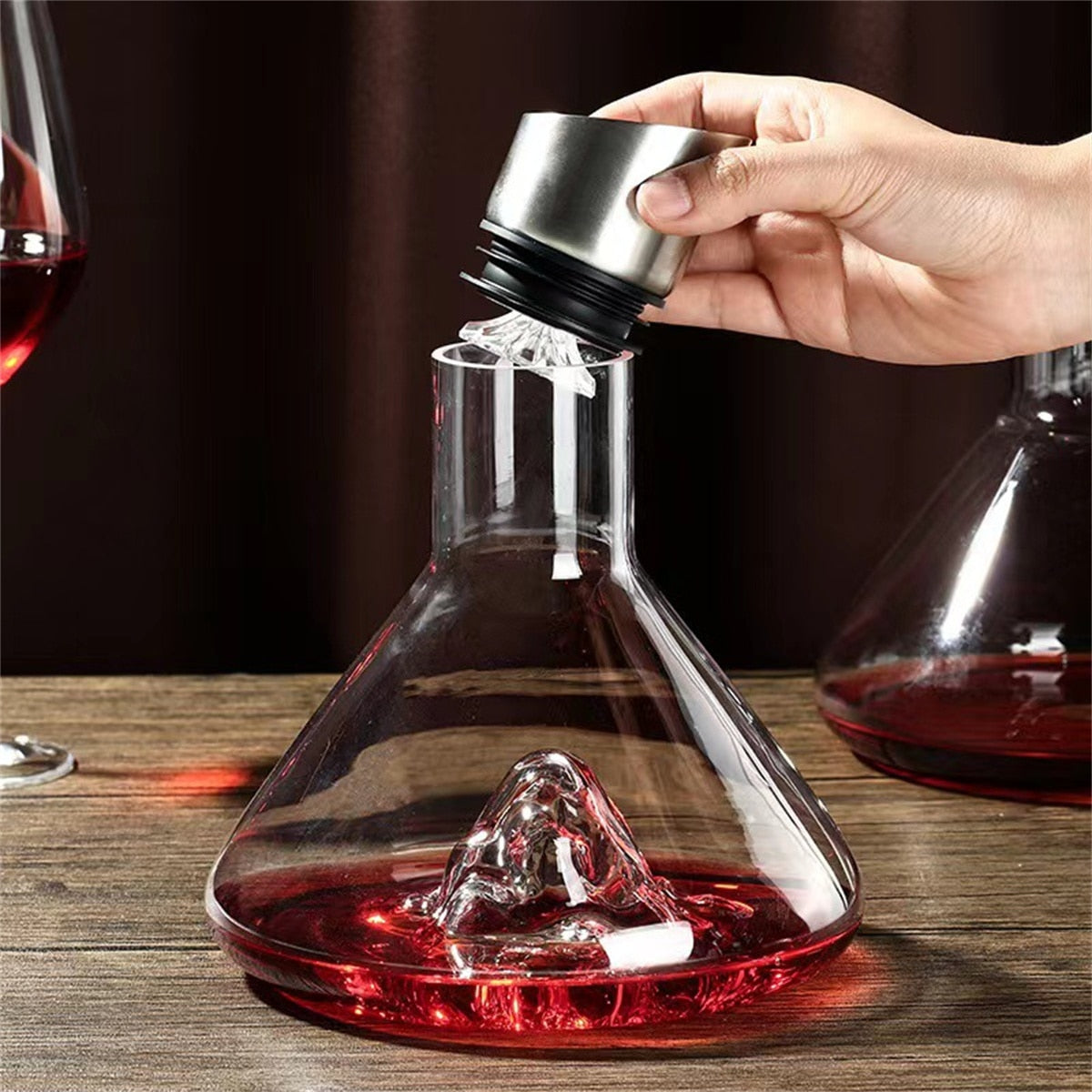 Junips | Dreamy Mountain Premium Crystal Wine Decanter
