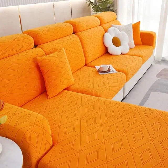 Junips | SlipBliss - Elegant Jacquard Non-Slip Sofa Cover