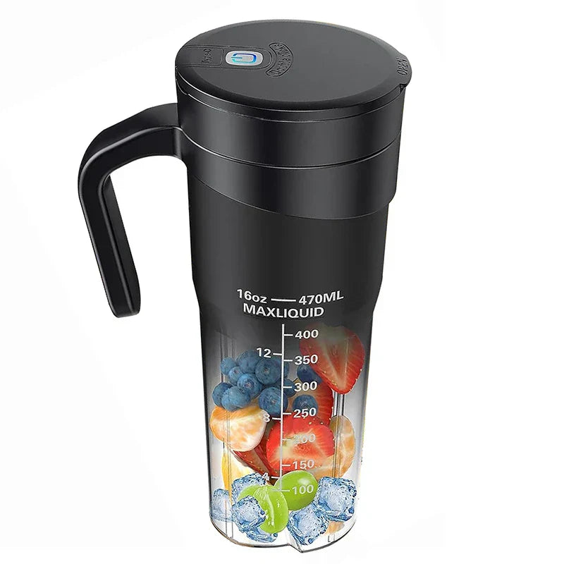 Junips | Portable Juicer - Rechargeable Mini Mixer with 6 Sharp Blades for Shakes and Smoothies