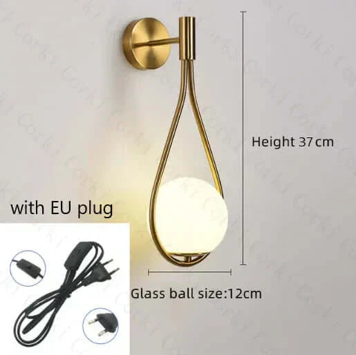 Junips | Drop Luxury Glass Ball Wall Light