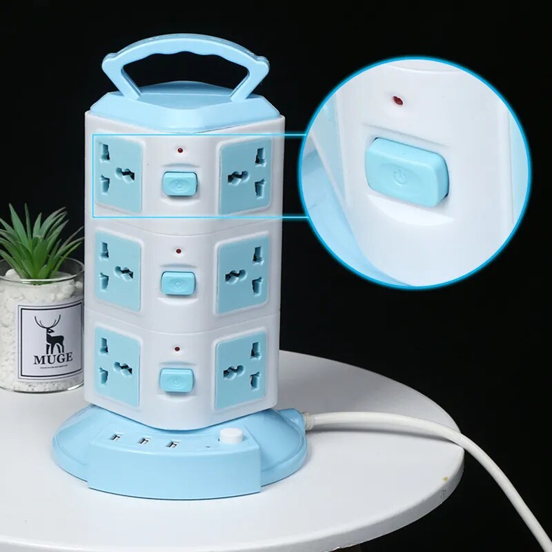 Junips | Tower Design Surge Protector Vertical Power Strip