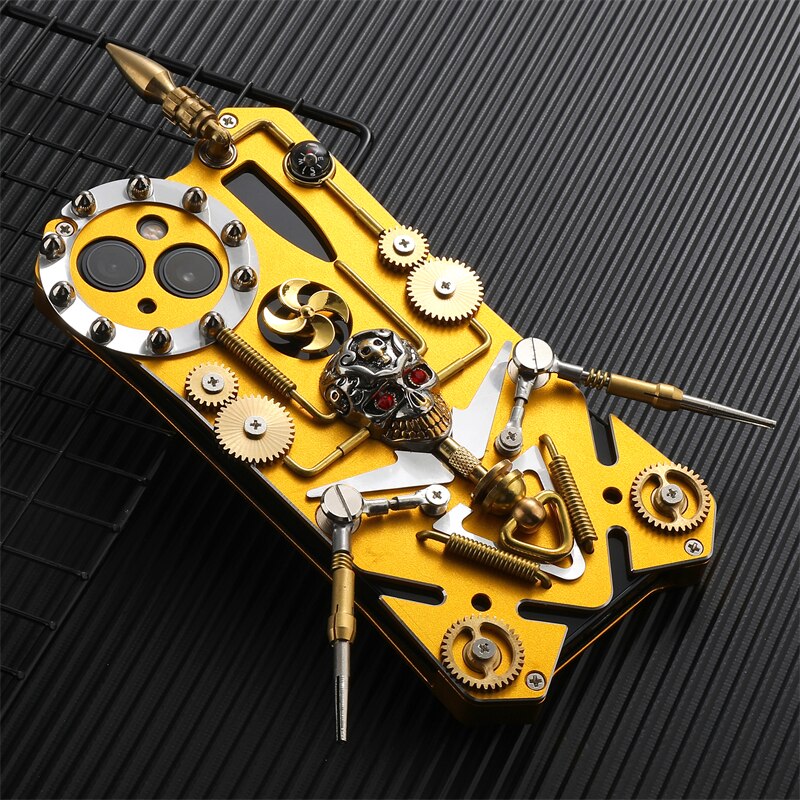 Junips | Mechanic Skull Cyberpunk Style iPhone Case