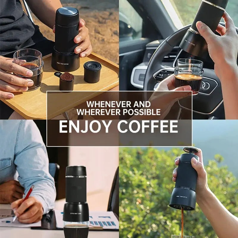Junips | Portable Coffee Machine 18 Bar, Hand Pressure Operation, ZZUOM CM101, Compact Extraction for Outdoor Camping Travel Use