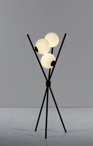 Junips | LunaGlow 3D Moon Floor Lamp modern design with tripod LED!