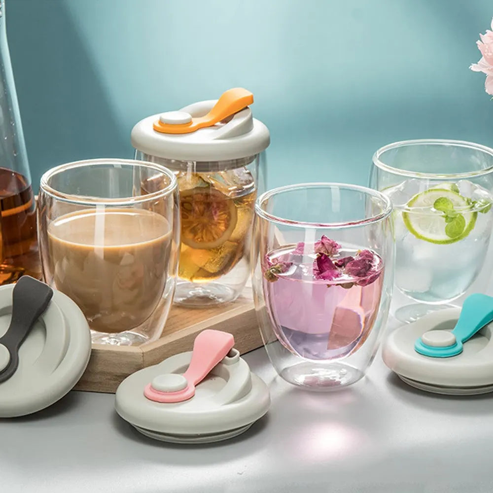 Junips | Leak-Proof Double Wall Glass Transparent Mug