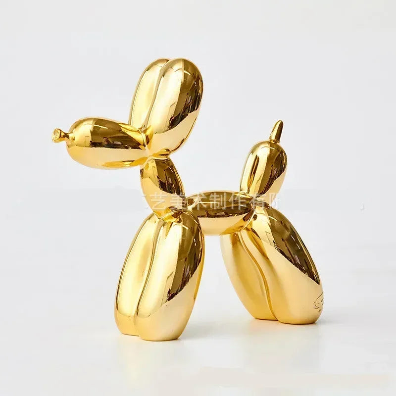 Junips | Nordic Balloon Dog Sculpture Resin Animal Ornament Art Sculptures and Figures Craft Home Decoration Room Desktop Accessories