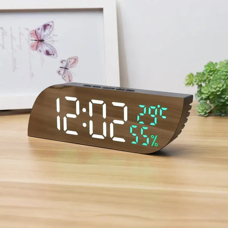 Junips | LED Digital Alarm Clock with Dual Display & Unlimited Snooze