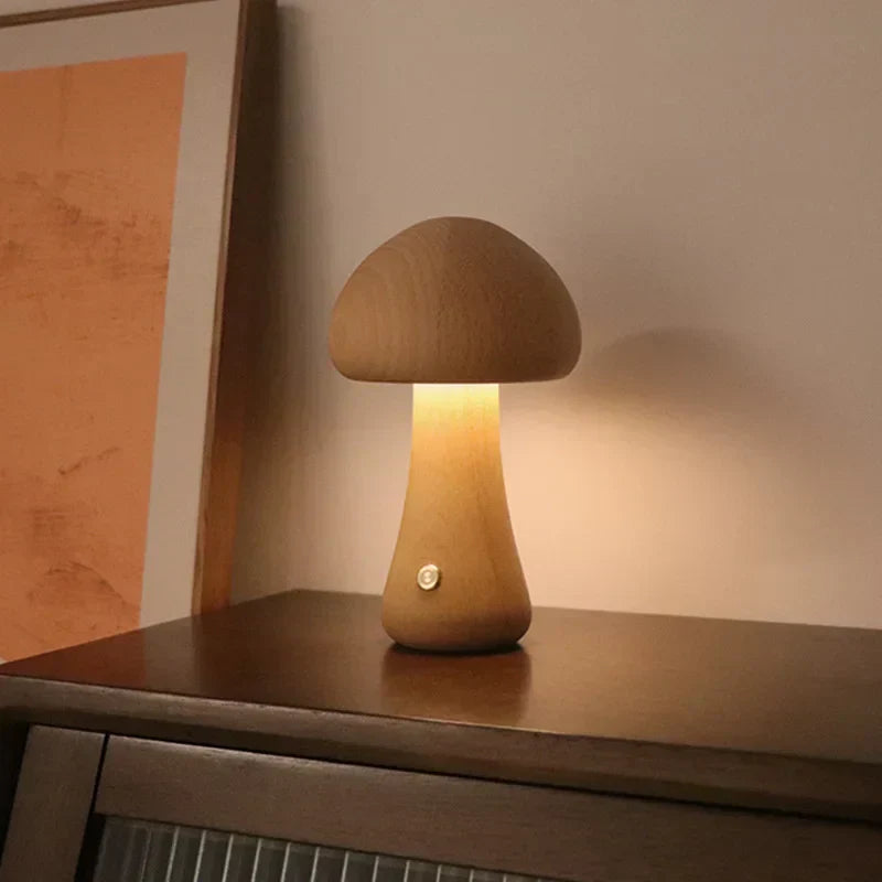 Junips | GlowMush Touch Lamp: Soft Light Decorative LED Table Lamp for Bedroom & Children's Room Ambience
