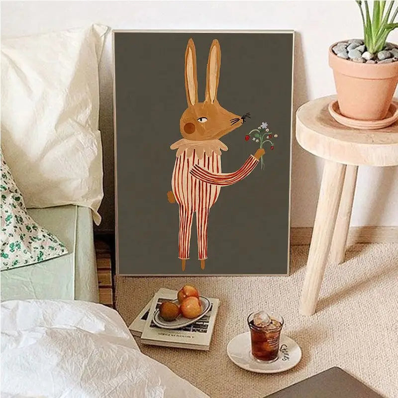 Junips | Vintage Cartoon Canvas Art