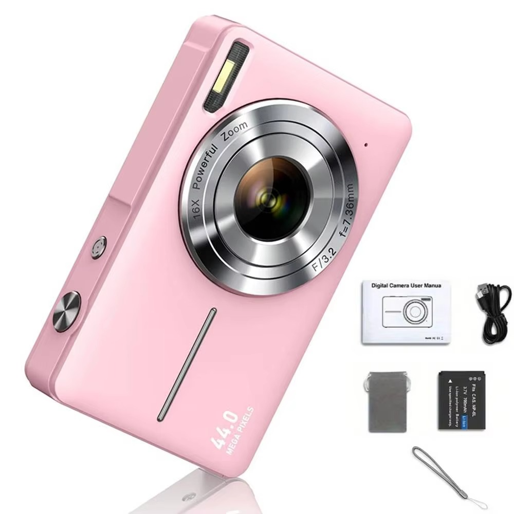 Junips | High-Resolution Kids' Digital Camera - 1080P HD, 44MP with 16X Zoom