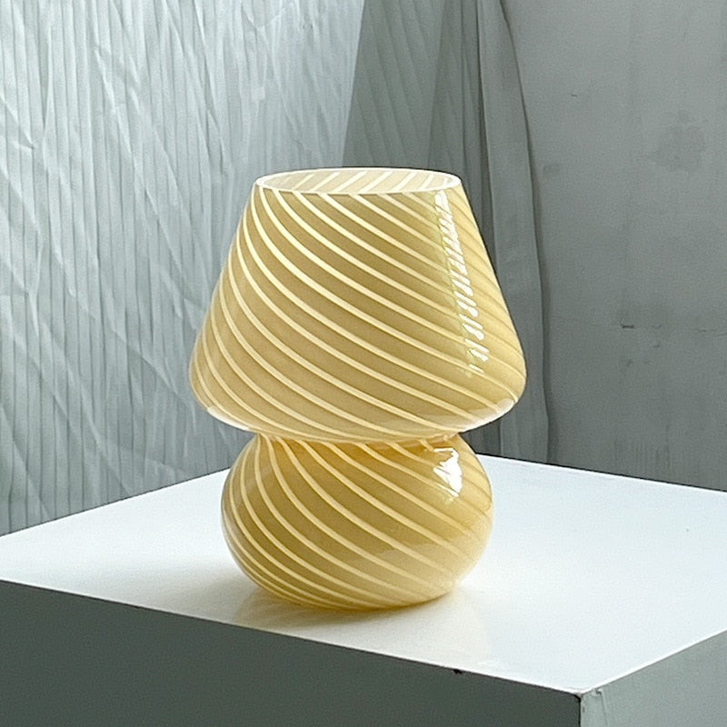 Junips | LED Desk Lamp in Mushroom Shape made of Glass