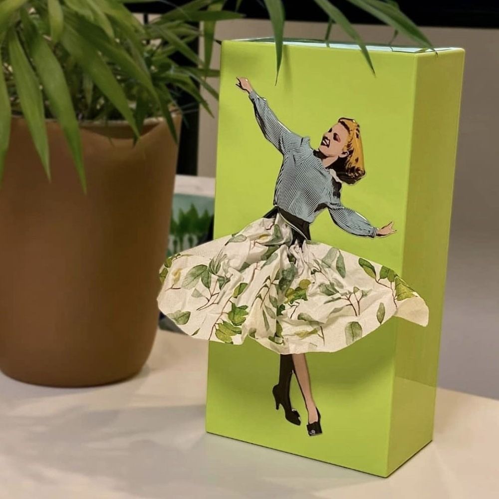 Junips | Flying Skirt Tissue Box
