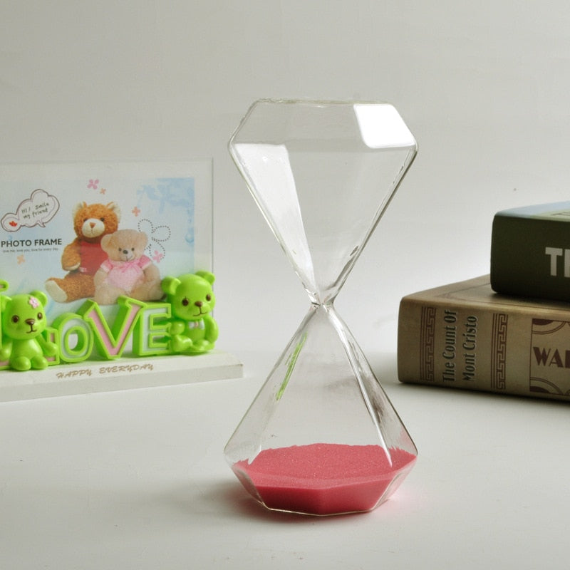 Junips | 5–60 Minute diamond hourglass, hourglass, hourglass, children's gift, hourglass, home decoration, available in multiple color options