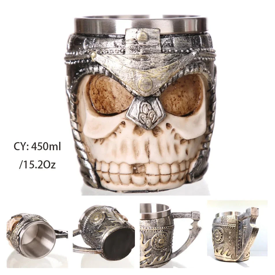 Junips | Medieval Dragon Resin Stainless Steel Mug as Coffee Mug or Tea Mug