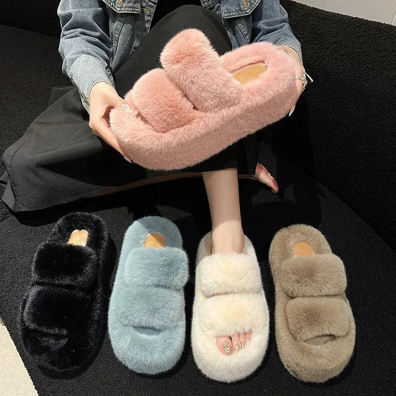 Junips | FuzzyElegance - Soft Slippers for Women