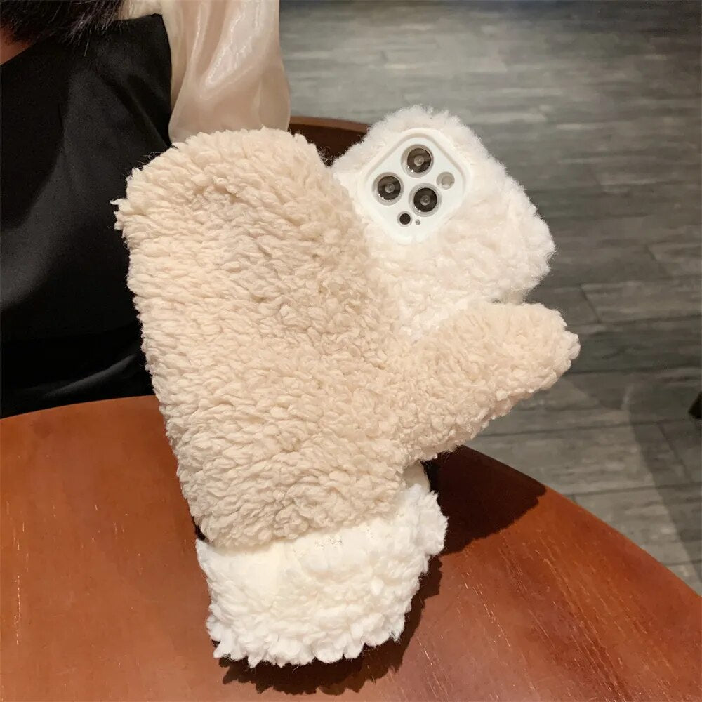 Junips | Fluffy Fur iPhone Case Glove