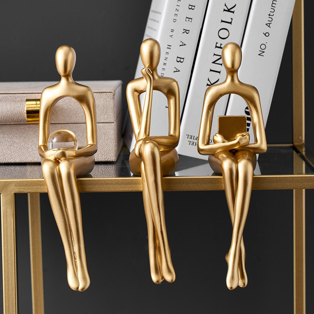 Junips | Modern Figurines Abstract Home Decor Sculpture