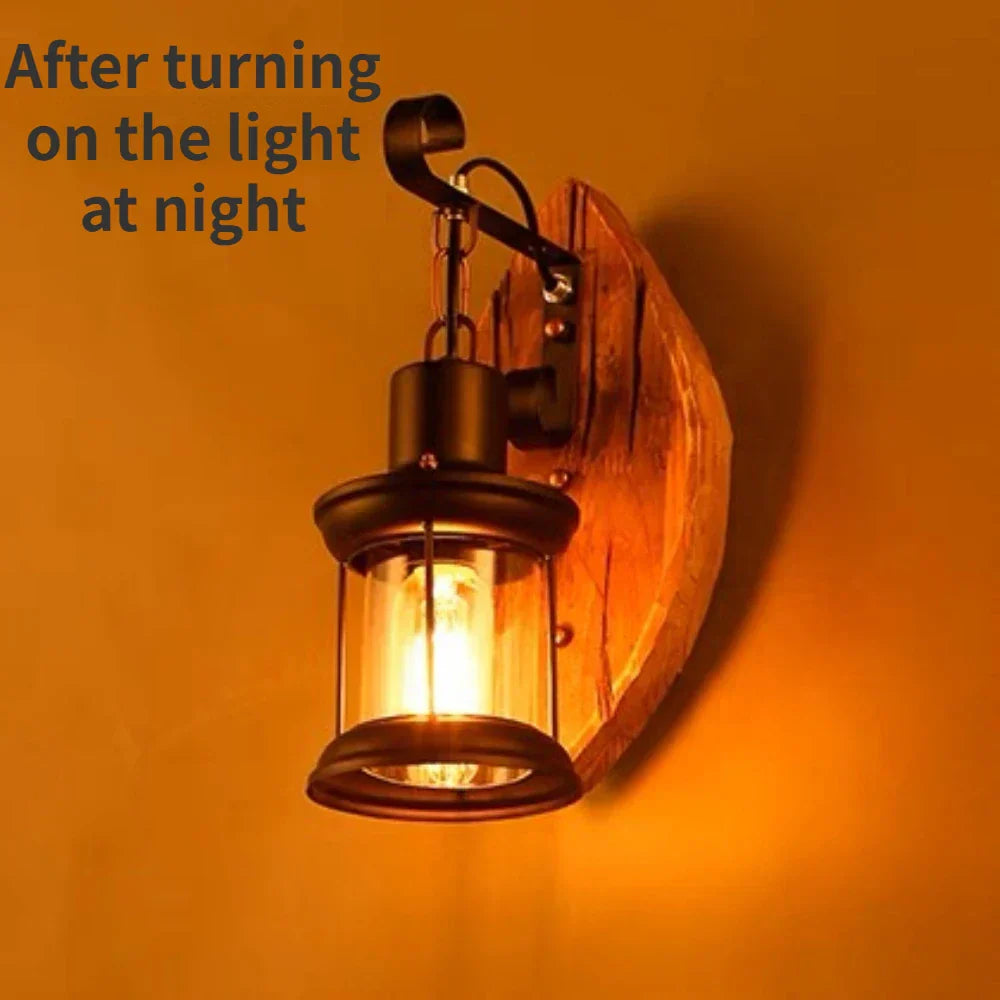 Junips | Retro Lantern Lamp Industrial Lantern Wall Light