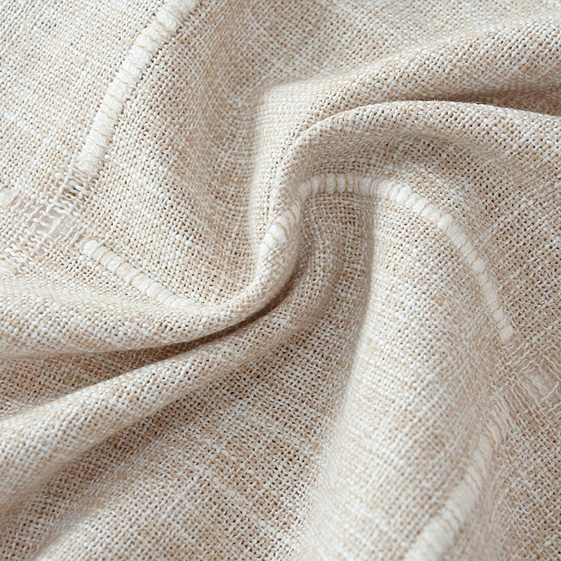 Junips | Aesthetic Round Linen Tablecloth