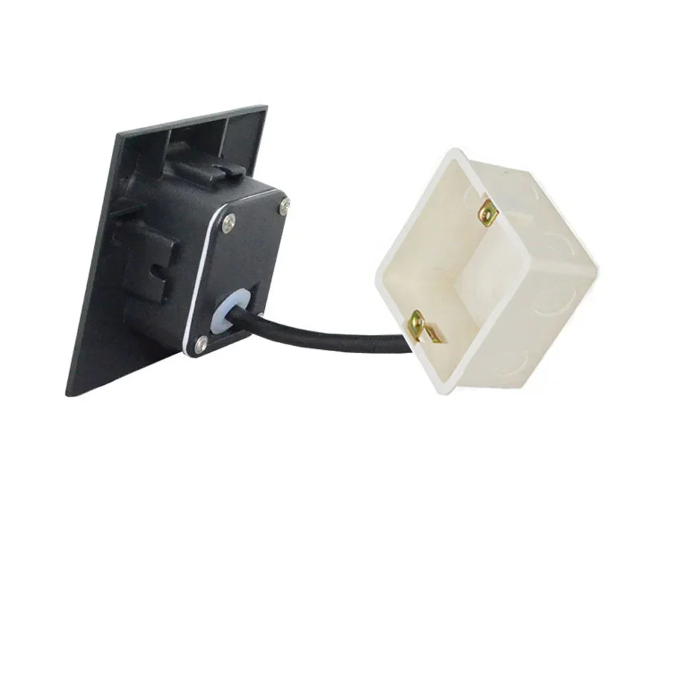 Junips | Modern waterproof IP65 LED recessed wall lamp for outdoor lighting - 3W embedded step & staircase balcony portal light