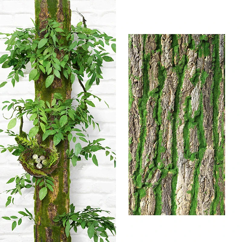 Junips | DIY Wall Decoration Green Plant Bark