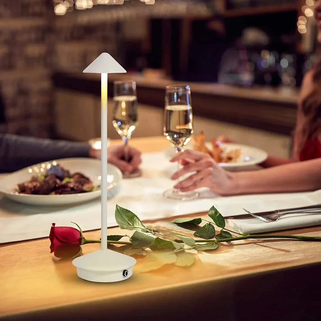Junips | Rechargeable Table Lamp Creative Dining Room Touch Led Hotel Bar Coffee Pina Pro Table Lamp Decorative Desk Lamp