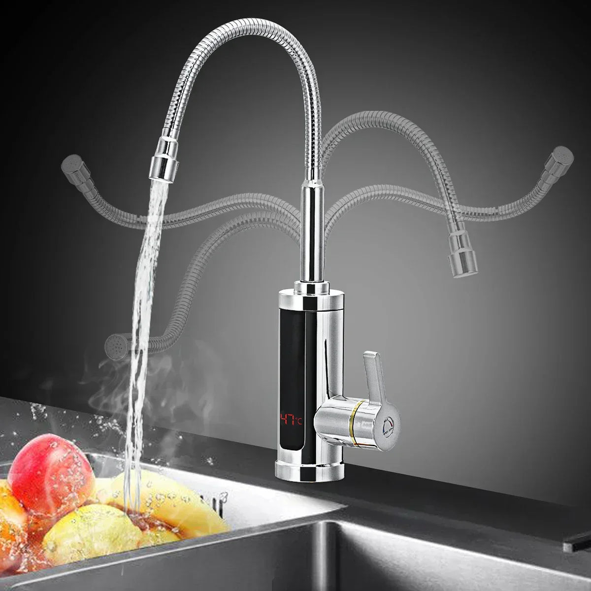 Junips | 3000W Electric Kitchen Faucet with Instant Hot Water - FlowHeat